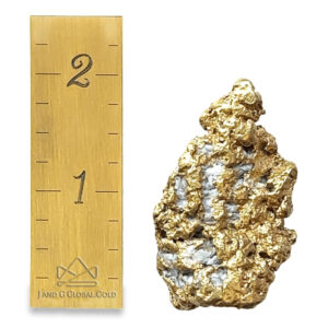101.0 Gram Natural Gold Nugget from Atlin, British Columbia - Alaska Mint