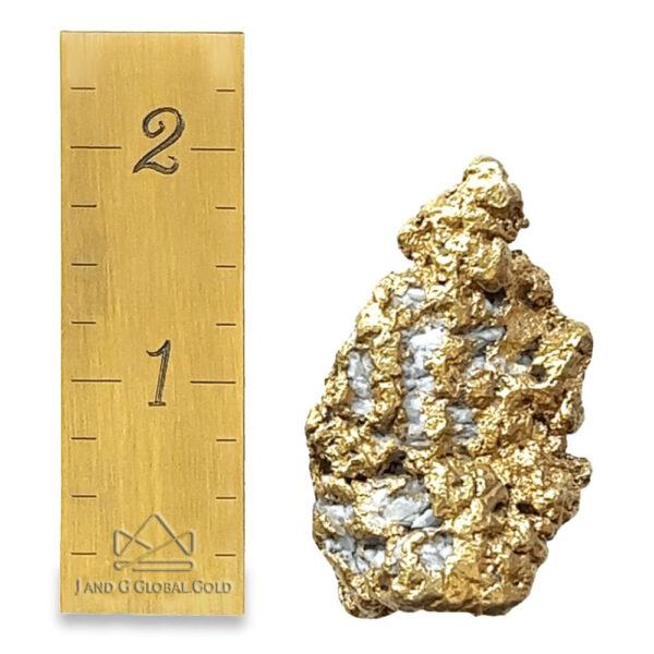 101.0 Gram Natural Gold Nugget from Atlin, British Columbia - Alaska Mint