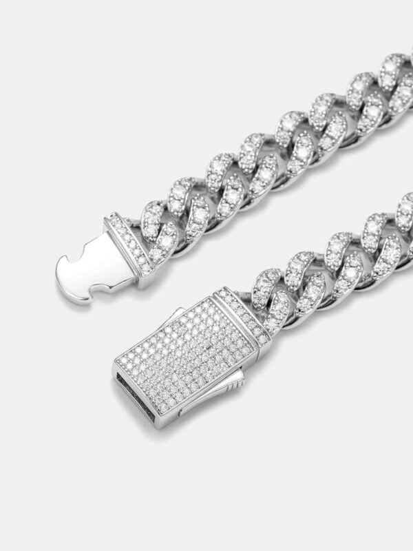 925 Sterling Silver Moissanite Cuban Bracelet