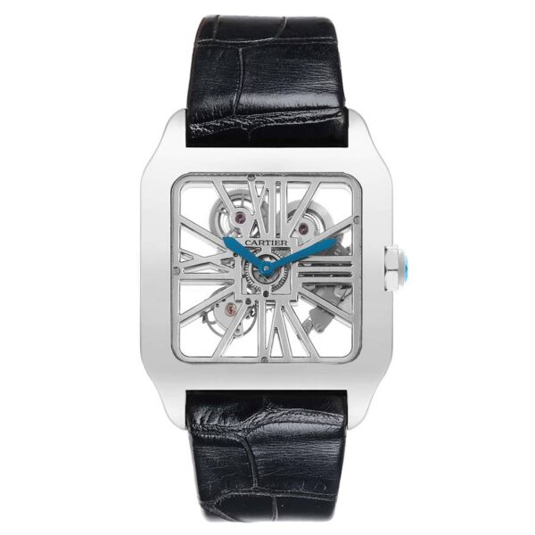 Cartier Santos Dumont Skeleton Dial White Gold Watch W2020033 - Image 7