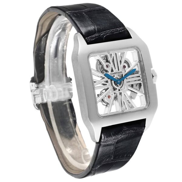 Cartier Santos Dumont Skeleton Dial White Gold Watch W2020033 - Image 6