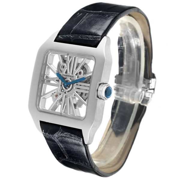 Cartier Santos Dumont Skeleton Dial White Gold Watch W2020033 - Image 5