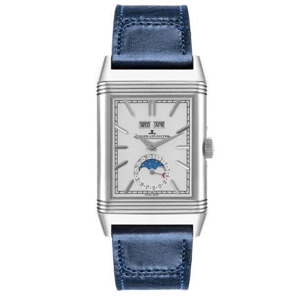 Jaeger LeCoultre Reverso Tribute Duoface Calendar Steel Watch Q3918420 Box Card - Image 10