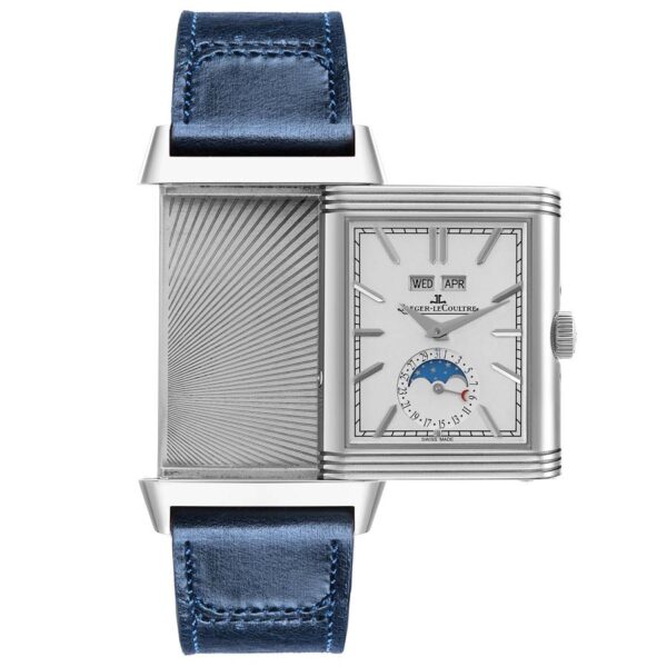 Jaeger LeCoultre Reverso Tribute Duoface Calendar Steel Watch Q3918420 Box Card - Image 5