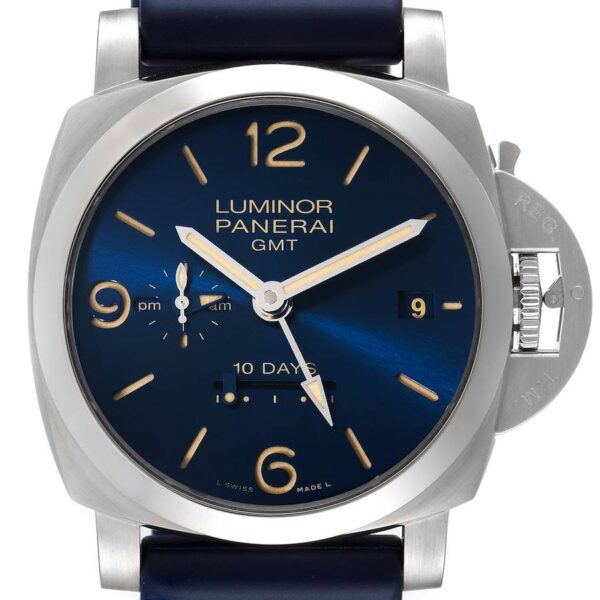 Panerai Luminor Marina 1950 10 Days GMT 44mm Watch PAM00986 Box Papers