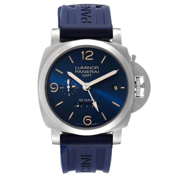 Panerai Luminor Marina 1950 10 Days GMT 44mm Watch PAM00986 Box Papers - Image 12
