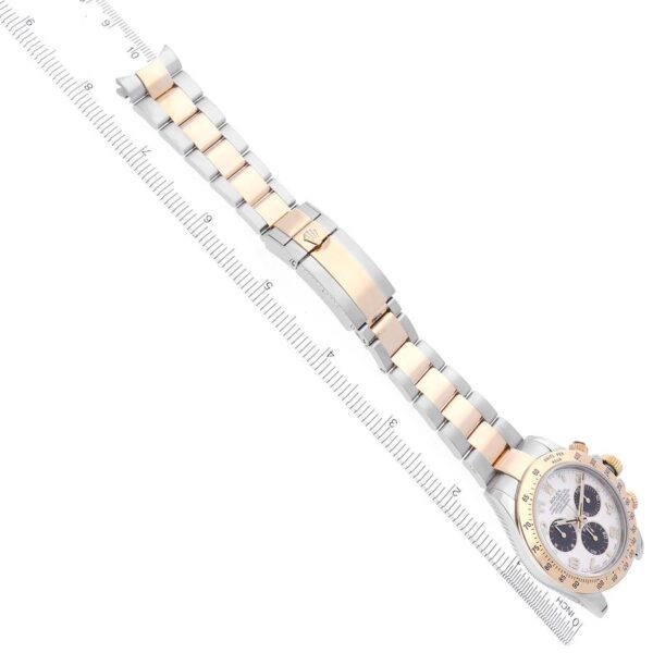 Rolex Daytona Cosmograph Panda Dial Steel Yellow Gold Mens Watch 116523 - Image 3