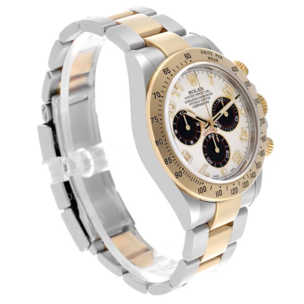 Rolex Daytona Cosmograph Panda Dial Steel Yellow Gold Mens Watch 116523 - Image 11