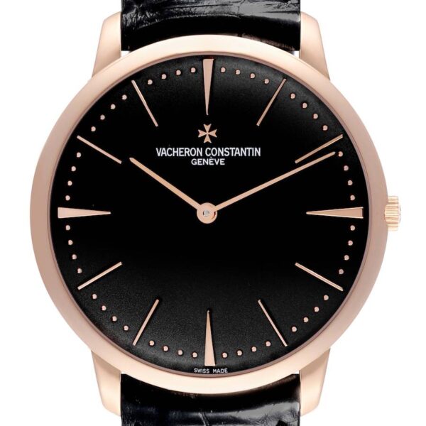 Vacheron Constantin Patrimony Grand Taille Rose Gold Mens Watch 81180
