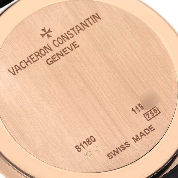 Vacheron Constantin Patrimony Grand Taille Rose Gold Mens Watch 81180 - Image 4