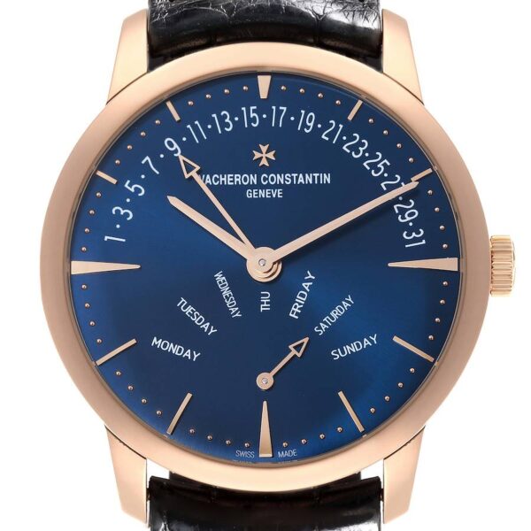 Vacheron Constantin Patrimony Retrograde Rose Gold Watch 4000U Box Papers