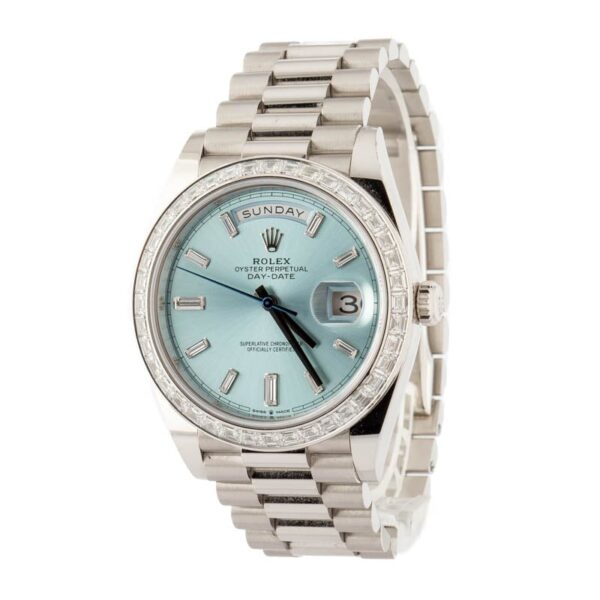 Rolex Day-Date 40 Ref 228396 Ice Blue Dial