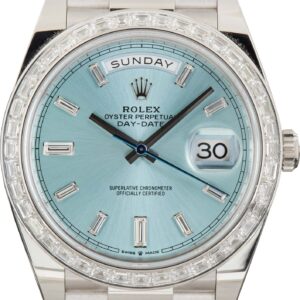 Rolex Day-Date 40 Ref 228396 Ice Blue Dial
