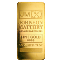10 oz Gold Bar | Johnson Matthey