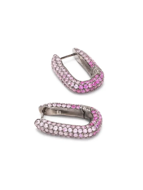 Link sapphire earrings