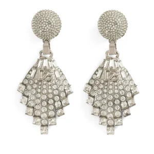 crystal-embellished earrings