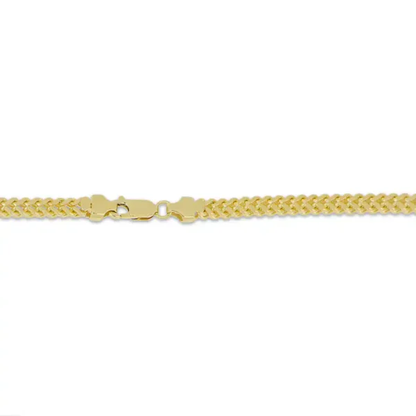 Franco Chain Necklace 4.2mm Solid 14K Yellow Gold 24" - Image 3