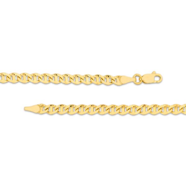 Anchor Chain Necklace 4.2mm Solid 14K Yellow Gold 22" - Image 4