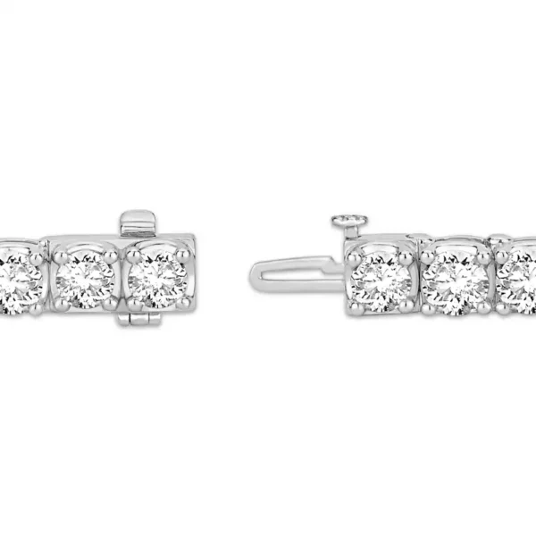 KAY Lab-Grown Diamonds Oval-Cut Tennis Bracelet 21 ct tw 14K White Gold 7" - Image 2