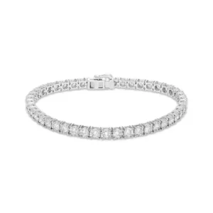 Diamond Tennis Bracelet 4 ct tw 10K White Gold 7"