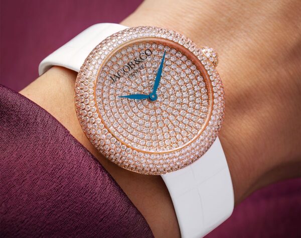 Jacob & Co. Brilliant Quartz Women watch in Round case & Gemstone Dial