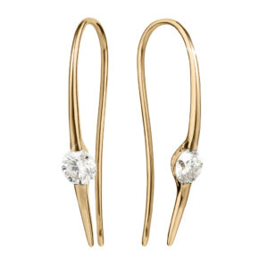 Luminous Moissanite Threader Earrings