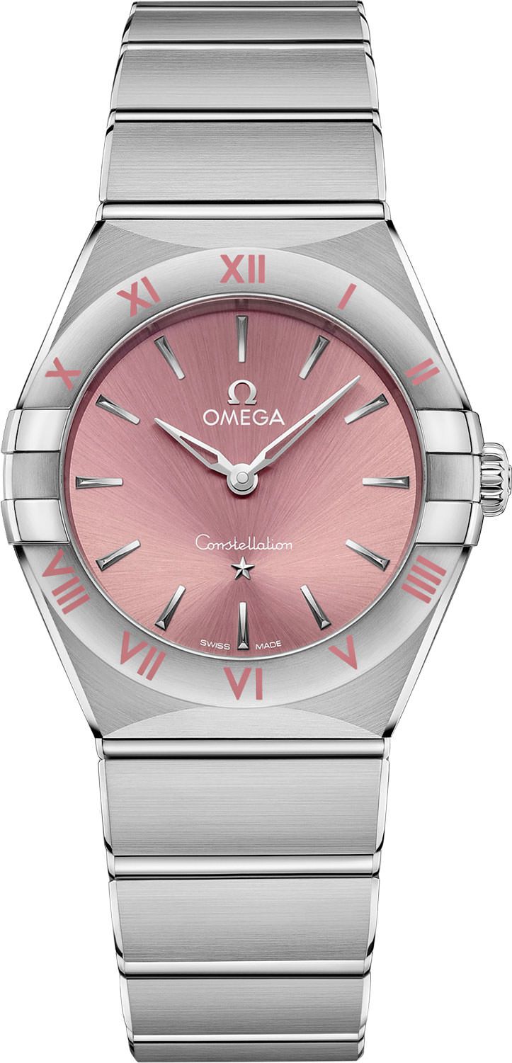 Omega Constellation Quartz Women watch in Round case & Pink Dial