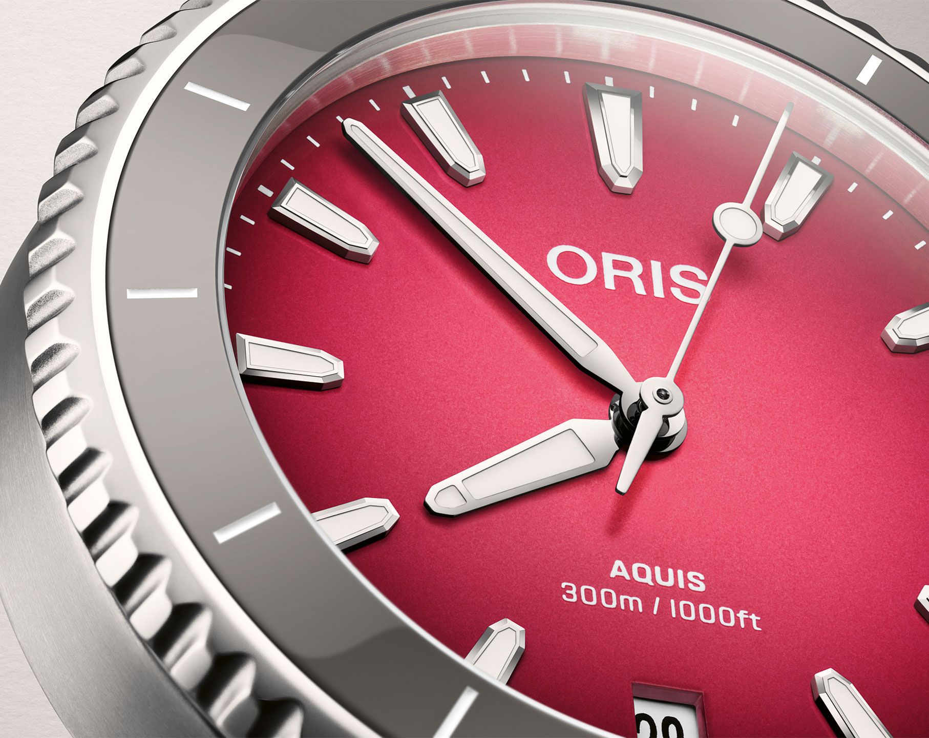 Oris Aquis Automatic Women watch in Round case & Red Dial
