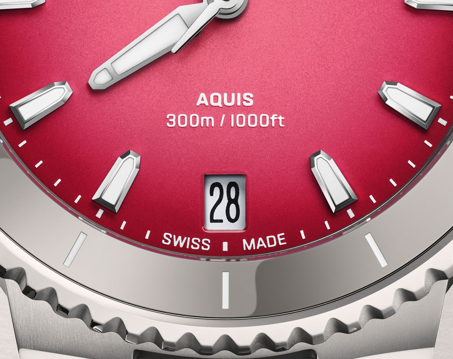 Oris Aquis Automatic Women watch in Round case & Red Dial