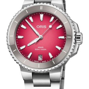 Oris Aquis Automatic Women watch in Round case & Red Dial