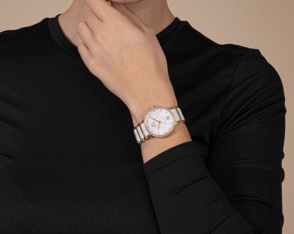 Rado Centrix Automatic Women watch in Round case & Mother-of-Pearl Dial