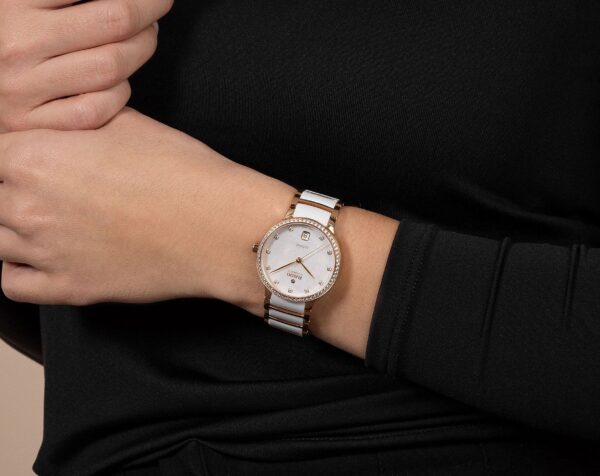 Rado Centrix Automatic Women watch in Round case & Mother-of-Pearl Dial