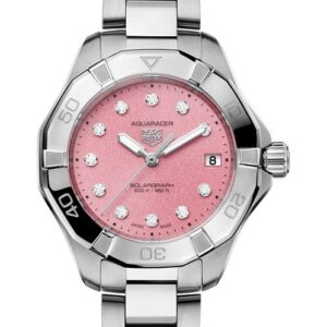 TAG Heuer Aquaracer Solar Powered Women watch in Round case & Pink Dial